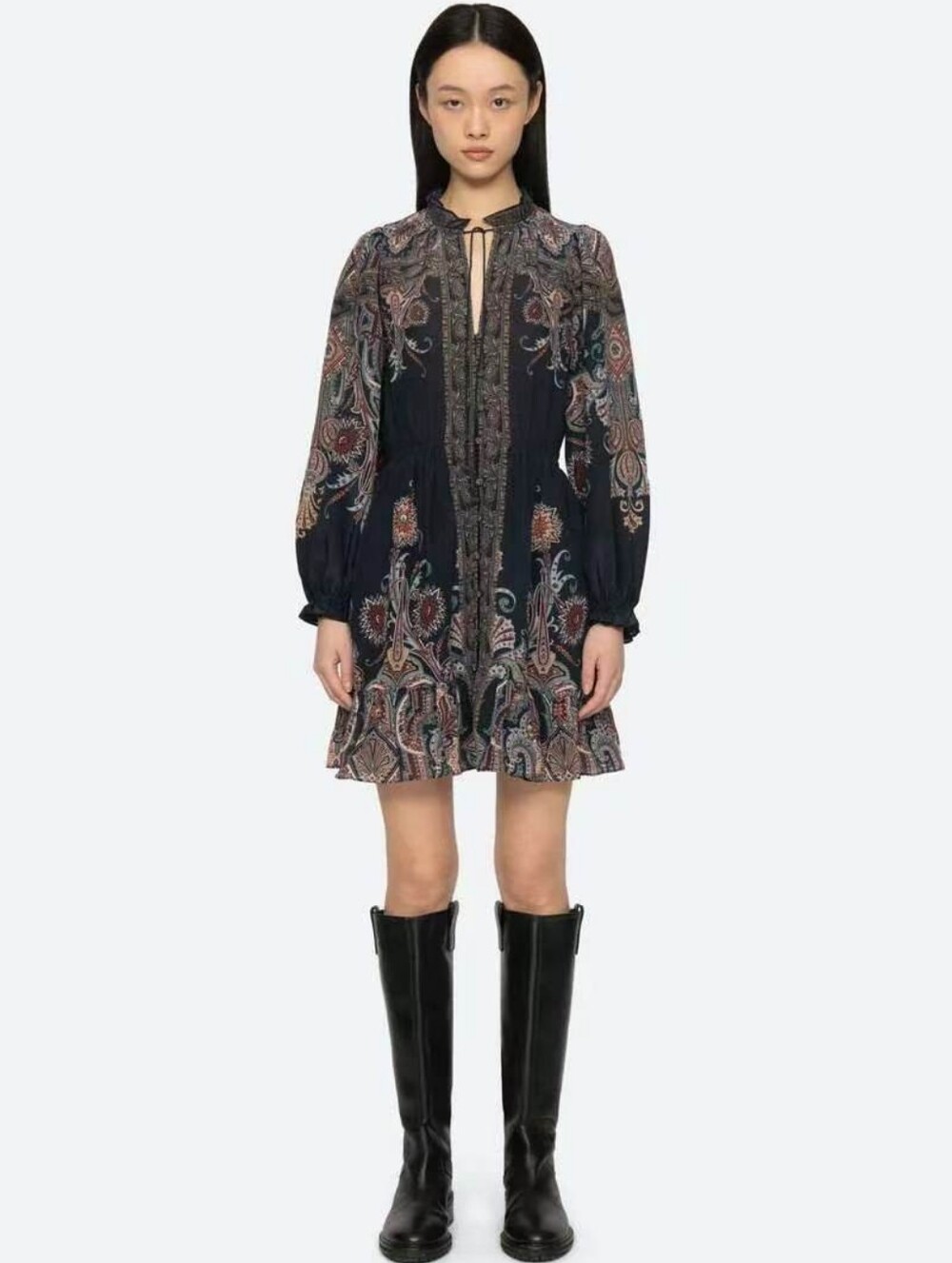 Sea Hyacinth Mini Dress